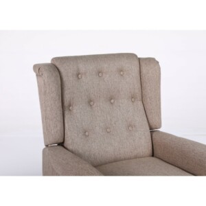 Πολυθρόνα Ανακλινόμενη ArteLibre ALNAIR Καφέ Ύφασμα 78x85x104cm - Image 5