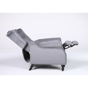 Πολυθρόνα Ανακλινόμενη ArteLibre ALNAIR Γκρι Βελούδο 78x85x104cm - Image 13