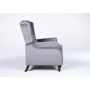 Πολυθρόνα Ανακλινόμενη ArteLibre ALNAIR Γκρι Βελούδο 78x85x104cm - Image 15