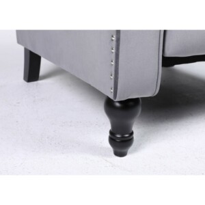 Πολυθρόνα Ανακλινόμενη ArteLibre ALNAIR Γκρι Βελούδο 78x85x104cm - Image 9