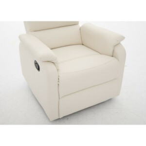 Πολυθρόνα Ανακλινόμενη ArteLibre TALITHA Μπεζ PU 79x97x101cm - Image 8