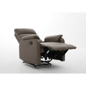 Πολυθρόνα Ανακλινόμενη ArteLibre TALITHA Καφέ PU 79x97x101cm - Image 11