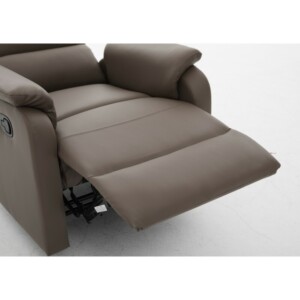 Πολυθρόνα Ανακλινόμενη ArteLibre TALITHA Καφέ PU 79x97x101cm - Image 13