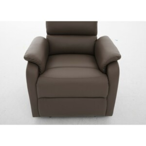 Πολυθρόνα Ανακλινόμενη ArteLibre TALITHA Καφέ PU 79x97x101cm - Image 4