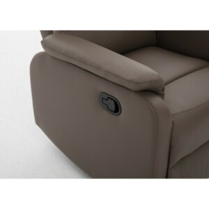 Πολυθρόνα Ανακλινόμενη ArteLibre TALITHA Καφέ PU 79x97x101cm - Image 7