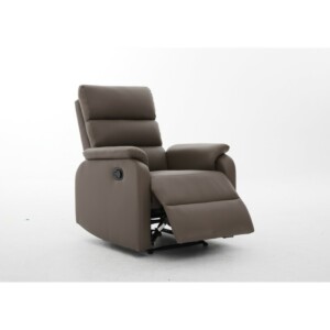 Πολυθρόνα Ανακλινόμενη ArteLibre TALITHA Καφέ PU 79x97x101cm - Image 10