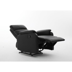 Πολυθρόνα Ανακλινόμενη ArteLibre TALITHA Μαύρο PU 79x97x101cm - Image 11
