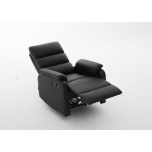 Πολυθρόνα Ανακλινόμενη ArteLibre TALITHA Μαύρο PU 79x97x101cm - Image 12