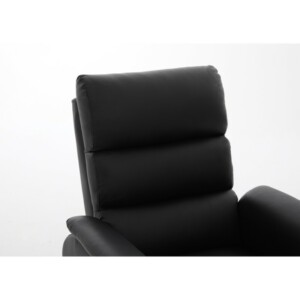 Πολυθρόνα Ανακλινόμενη ArteLibre TALITHA Μαύρο PU 79x97x101cm - Image 5