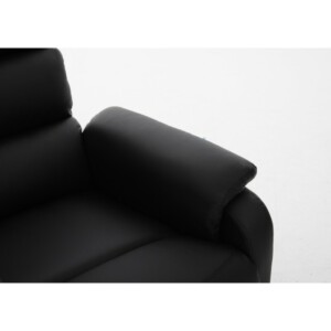 Πολυθρόνα Ανακλινόμενη ArteLibre TALITHA Μαύρο PU 79x97x101cm - Image 6
