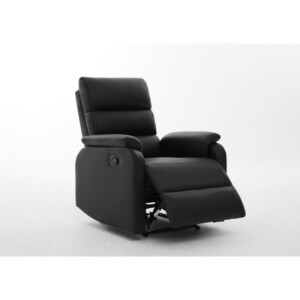 Πολυθρόνα Ανακλινόμενη ArteLibre TALITHA Μαύρο PU 79x97x101cm - Image 10