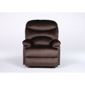 Πολυθρόνα Ανακλινόμενη ArteLibre NASHIRA Καφέ Βελούδο 88x90x99cm - Image 2