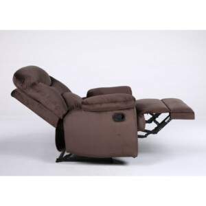 Πολυθρόνα Ανακλινόμενη ArteLibre NASHIRA Καφέ Βελούδο 88x90x99cm - Image 13