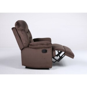 Πολυθρόνα Ανακλινόμενη ArteLibre NASHIRA Καφέ Βελούδο 88x90x99cm - Image 14