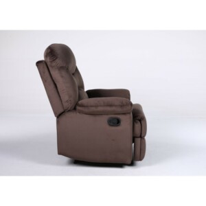 Πολυθρόνα Ανακλινόμενη ArteLibre NASHIRA Καφέ Βελούδο 88x90x99cm - Image 15