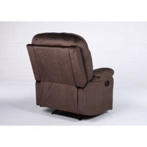 Πολυθρόνα Ανακλινόμενη ArteLibre NASHIRA Καφέ Βελούδο 88x90x99cm - Image 16