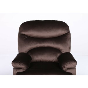 Πολυθρόνα Ανακλινόμενη ArteLibre NASHIRA Καφέ Βελούδο 88x90x99cm - Image 3