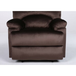 Πολυθρόνα Ανακλινόμενη ArteLibre NASHIRA Καφέ Βελούδο 88x90x99cm - Image 4