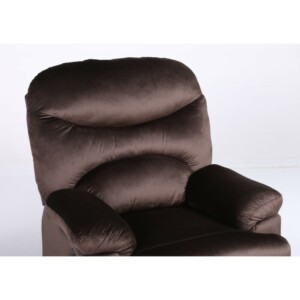 Πολυθρόνα Ανακλινόμενη ArteLibre NASHIRA Καφέ Βελούδο 88x90x99cm - Image 5