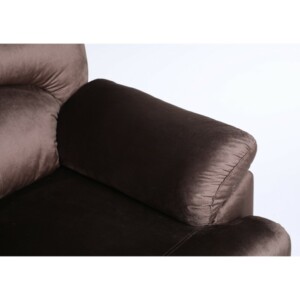 Πολυθρόνα Ανακλινόμενη ArteLibre NASHIRA Καφέ Βελούδο 88x90x99cm - Image 6