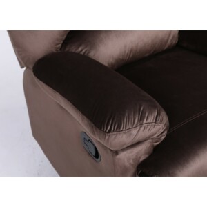Πολυθρόνα Ανακλινόμενη ArteLibre NASHIRA Καφέ Βελούδο 88x90x99cm - Image 7