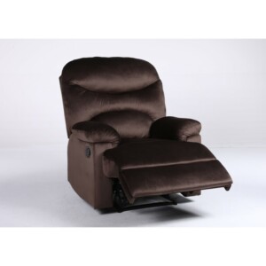 Πολυθρόνα Ανακλινόμενη ArteLibre NASHIRA Καφέ Βελούδο 88x90x99cm - Image 9