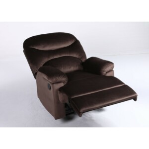 Πολυθρόνα Ανακλινόμενη ArteLibre NASHIRA Καφέ Βελούδο 88x90x99cm - Image 10