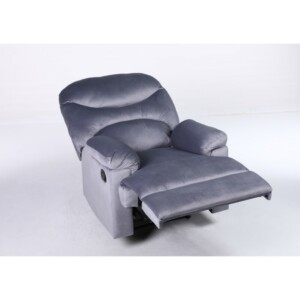 Πολυθρόνα Ανακλινόμενη ArteLibre NASHIRA Γκρι Βελούδο 88x90x99cm - Image 11
