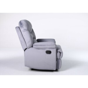 Πολυθρόνα Ανακλινόμενη ArteLibre NASHIRA Γκρι Βελούδο 88x90x99cm - Image 15