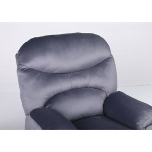 Πολυθρόνα Ανακλινόμενη ArteLibre NASHIRA Γκρι Βελούδο 88x90x99cm - Image 5