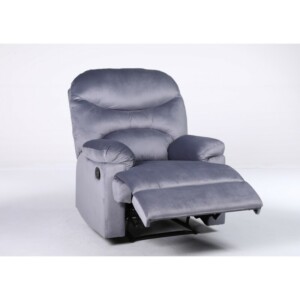 Πολυθρόνα Ανακλινόμενη ArteLibre NASHIRA Γκρι Βελούδο 88x90x99cm - Image 10