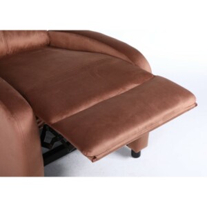 Πολυθρόνα Ανακλινόμενη ArteLibre TUREIS Καφέ Βελούδο 68x86x99cm - Image 11