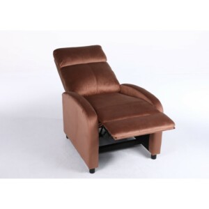 Πολυθρόνα Ανακλινόμενη ArteLibre TUREIS Καφέ Βελούδο 68x86x99cm - Image 12