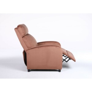 Πολυθρόνα Ανακλινόμενη ArteLibre TUREIS Καφέ Βελούδο 68x86x99cm - Image 14