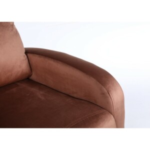 Πολυθρόνα Ανακλινόμενη ArteLibre TUREIS Καφέ Βελούδο 68x86x99cm - Image 6