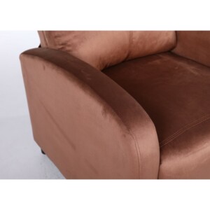 Πολυθρόνα Ανακλινόμενη ArteLibre TUREIS Καφέ Βελούδο 68x86x99cm - Image 7