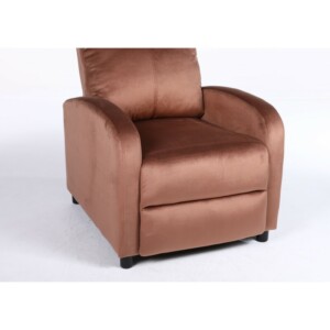 Πολυθρόνα Ανακλινόμενη ArteLibre TUREIS Καφέ Βελούδο 68x86x99cm - Image 8