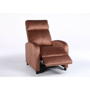 Πολυθρόνα Ανακλινόμενη ArteLibre TUREIS Καφέ Βελούδο 68x86x99cm - Image 10