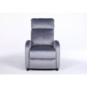 Πολυθρόνα Ανακλινόμενη ArteLibre TUREIS Γκρι Βελούδο 68x86x99cm - Image 2