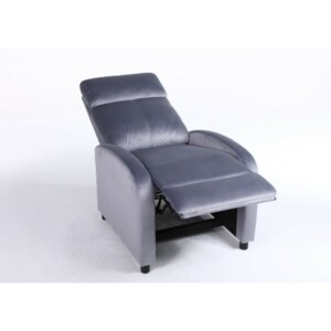 Πολυθρόνα Ανακλινόμενη ArteLibre TUREIS Γκρι Βελούδο 68x86x99cm - Image 11