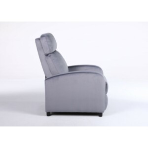 Πολυθρόνα Ανακλινόμενη ArteLibre TUREIS Γκρι Βελούδο 68x86x99cm - Image 15