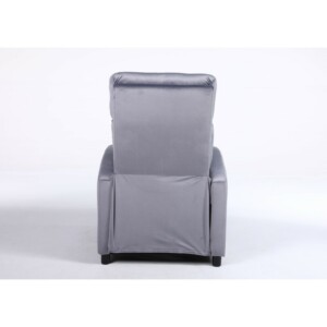 Πολυθρόνα Ανακλινόμενη ArteLibre TUREIS Γκρι Βελούδο 68x86x99cm - Image 17
