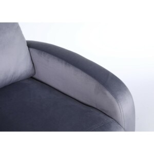Πολυθρόνα Ανακλινόμενη ArteLibre TUREIS Γκρι Βελούδο 68x86x99cm - Image 6
