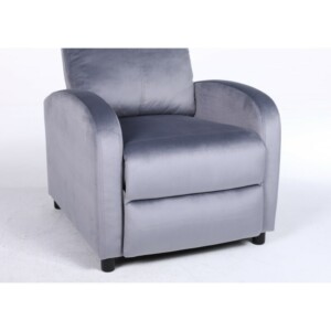 Πολυθρόνα Ανακλινόμενη ArteLibre TUREIS Γκρι Βελούδο 68x86x99cm - Image 8