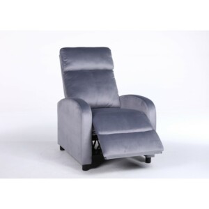 Πολυθρόνα Ανακλινόμενη ArteLibre TUREIS Γκρι Βελούδο 68x86x99cm - Image 10