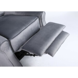 Πολυθρόνα Ανακλινόμενη ArteLibre MARKEB Γκρι Βελούδο 72x84x97cm - Image 12