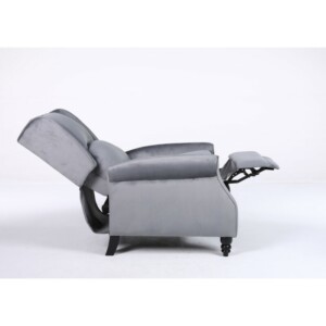 Πολυθρόνα Ανακλινόμενη ArteLibre MARKEB Γκρι Βελούδο 72x84x97cm - Image 13
