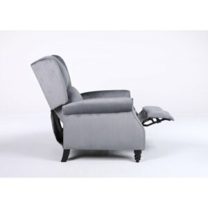 Πολυθρόνα Ανακλινόμενη ArteLibre MARKEB Γκρι Βελούδο 72x84x97cm - Image 14