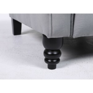 Πολυθρόνα Ανακλινόμενη ArteLibre MARKEB Γκρι Βελούδο 72x84x97cm - Image 7