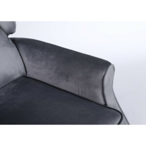 Πολυθρόνα Ανακλινόμενη ArteLibre MARKEB Γκρι Βελούδο 72x84x97cm - Image 8